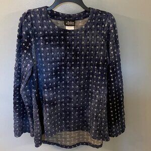 Artex Fashions Waffle Top Blue Medium